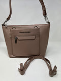 Sac à main en cuir rose platine | Lina