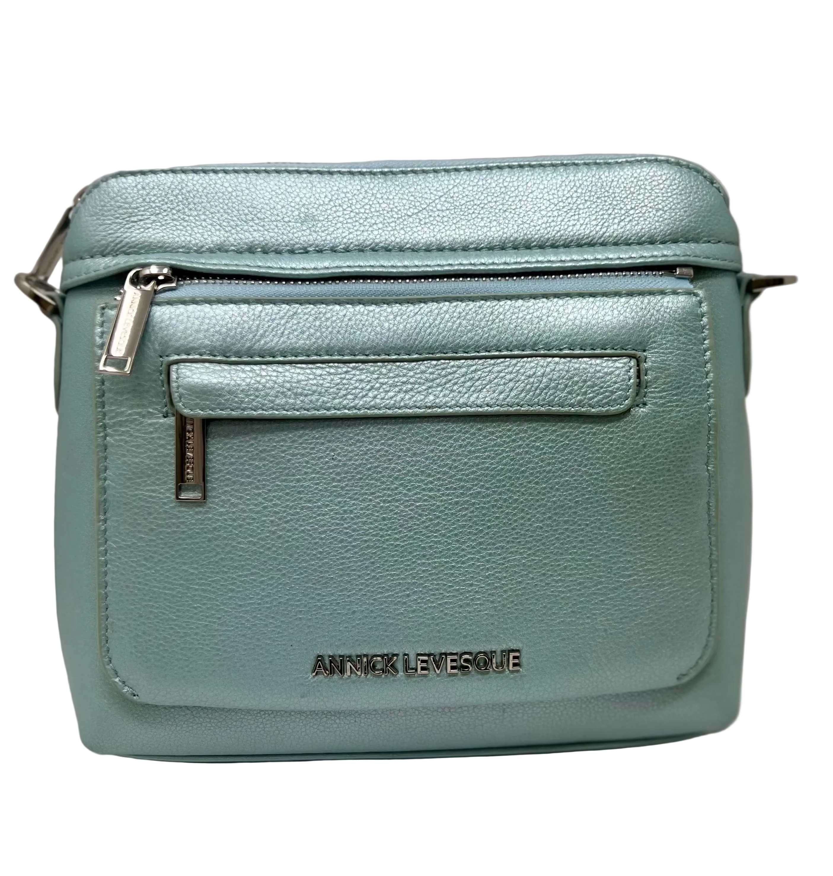 Petit sac à bandoulière bleu céleste, Brigitte