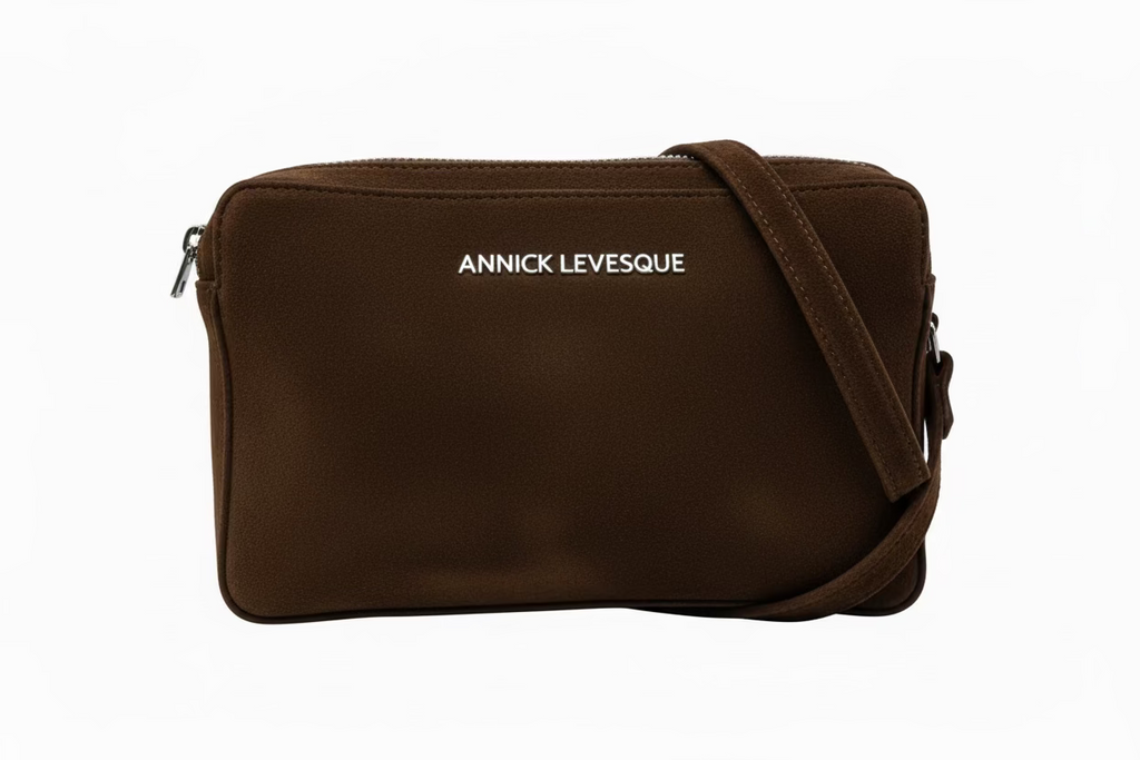 Petit sac bandoulière en Cuir Rose Platine | Annie