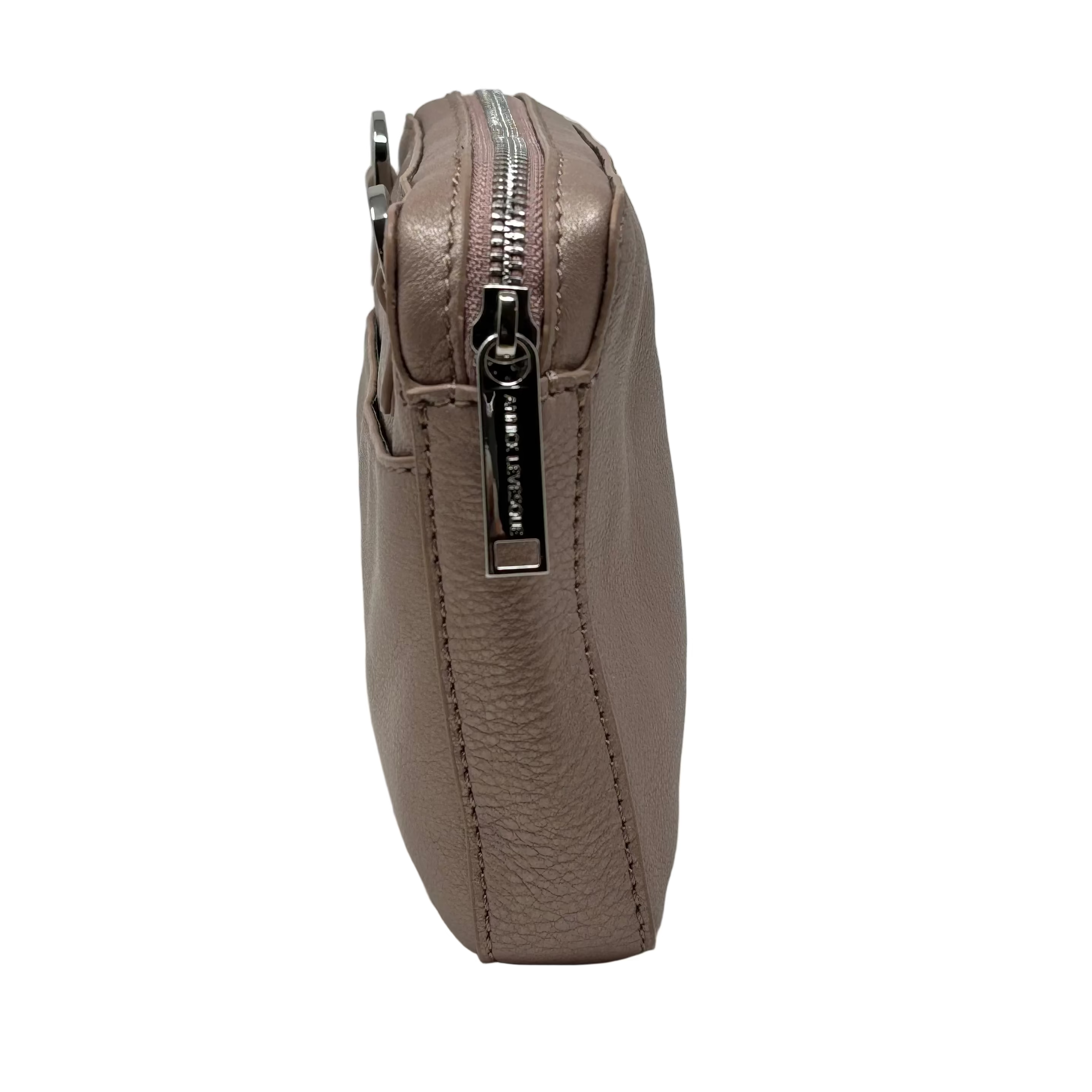 Petit sac bandoulière en Cuir Rose Platine | Annie
