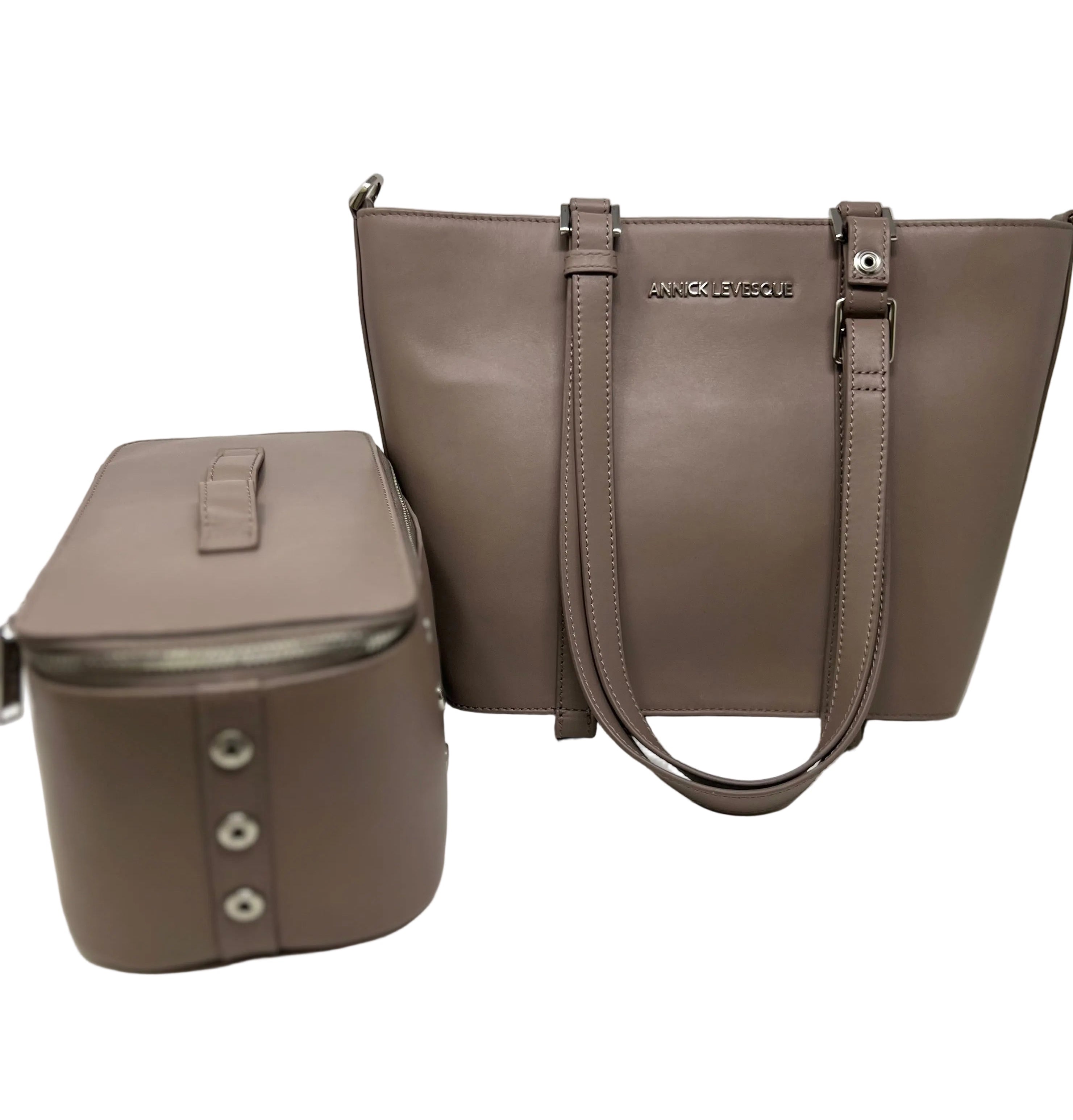 Sac fourre-tout, 2 en 1 Taupe, section isotherme détachable - Charlotte