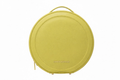 Sac rond en Cuir Véritable Jaune, transformable, Heidi