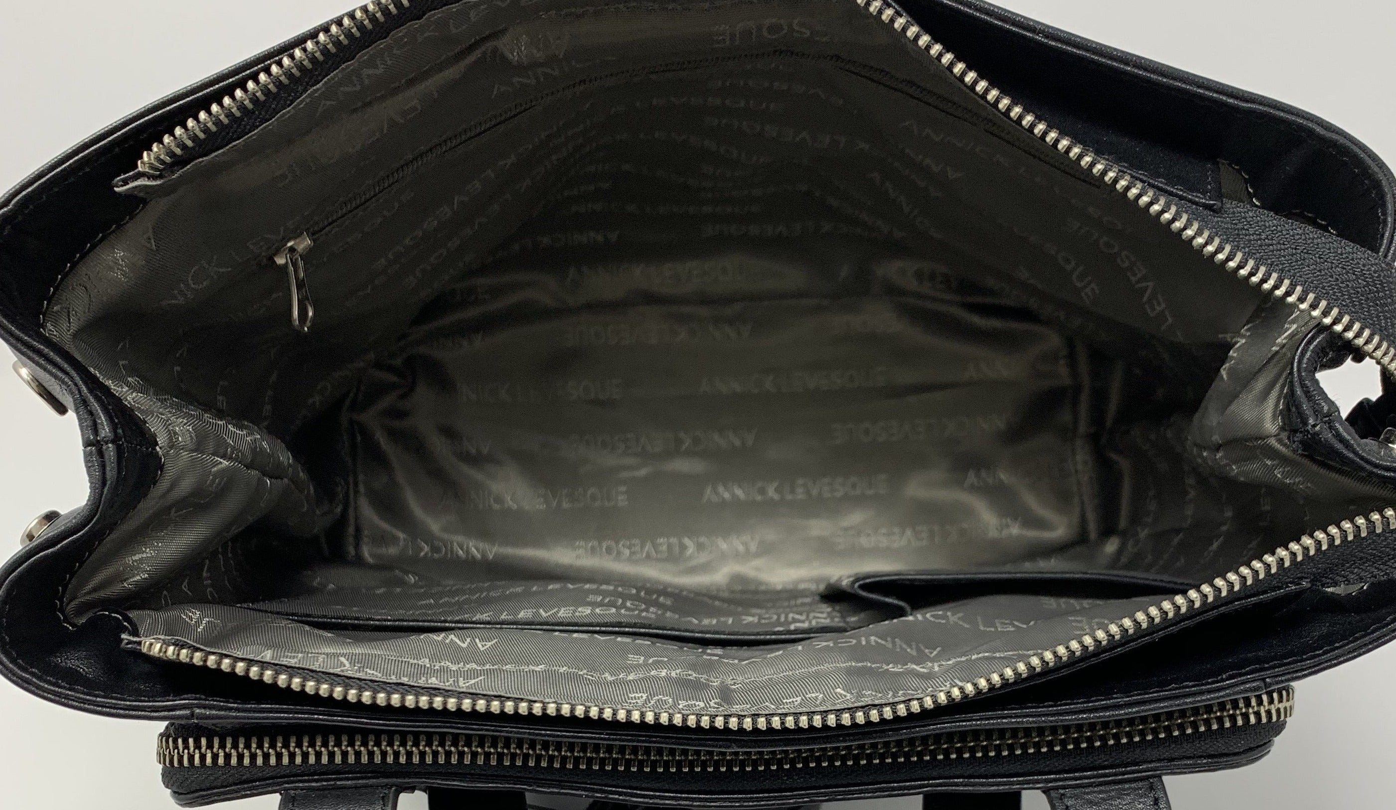 Sac à dos en cuir Antivol noir | Lore