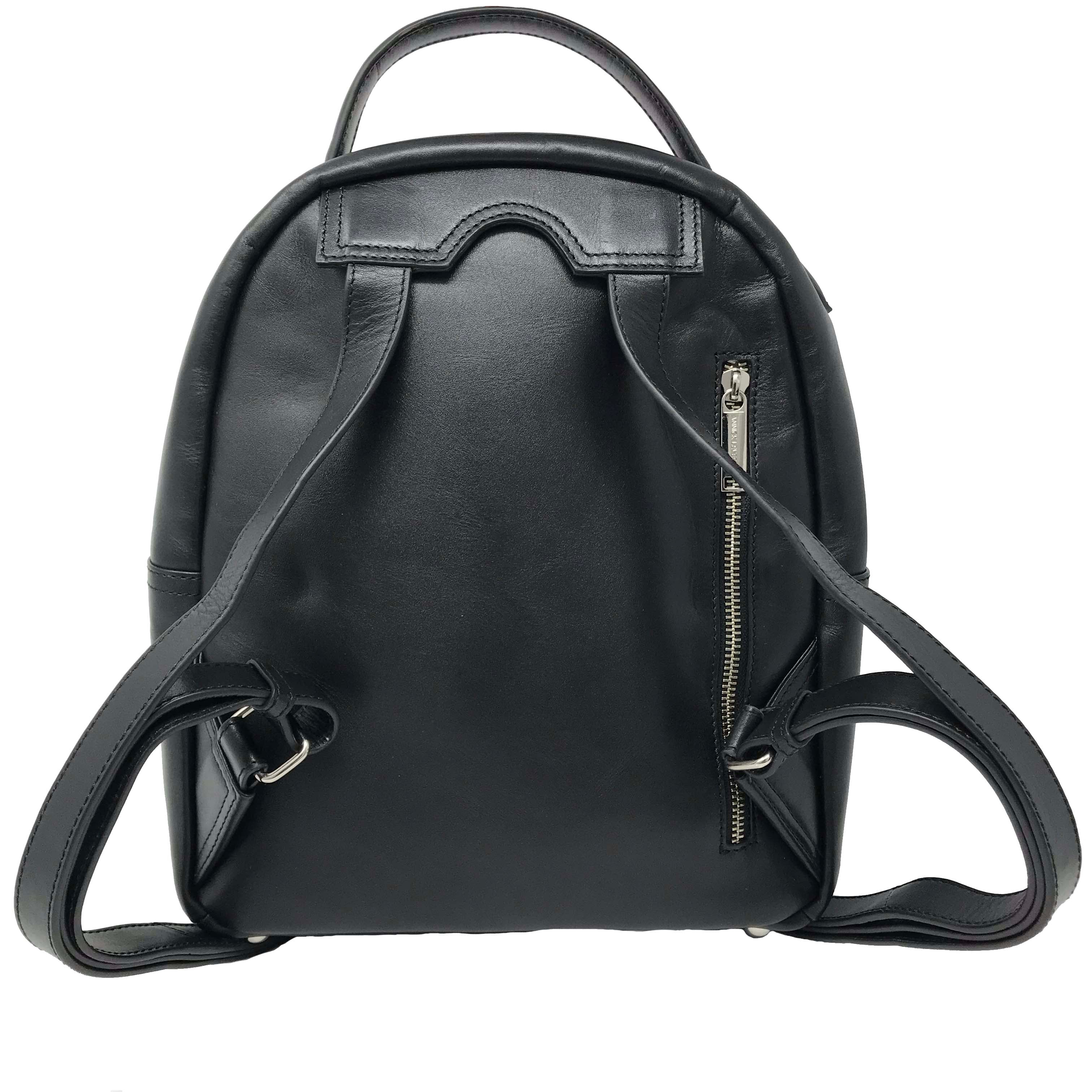 Sac à dos en Cuir véritable Noir, Eve PRÉCOMMANDE_PREORDER