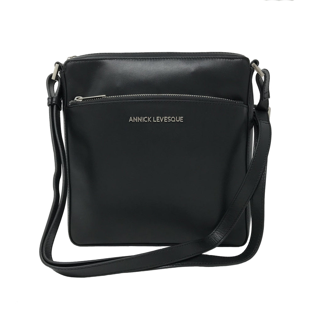 Sac à Bandoulière en cuir Noir | Gisèle