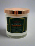 SACRED HEARTH | Warm spiced Christmas luxury coconut apricot wax candle