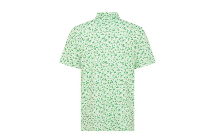 Underwater Mosaic Print Polo   Style#OGKSF027