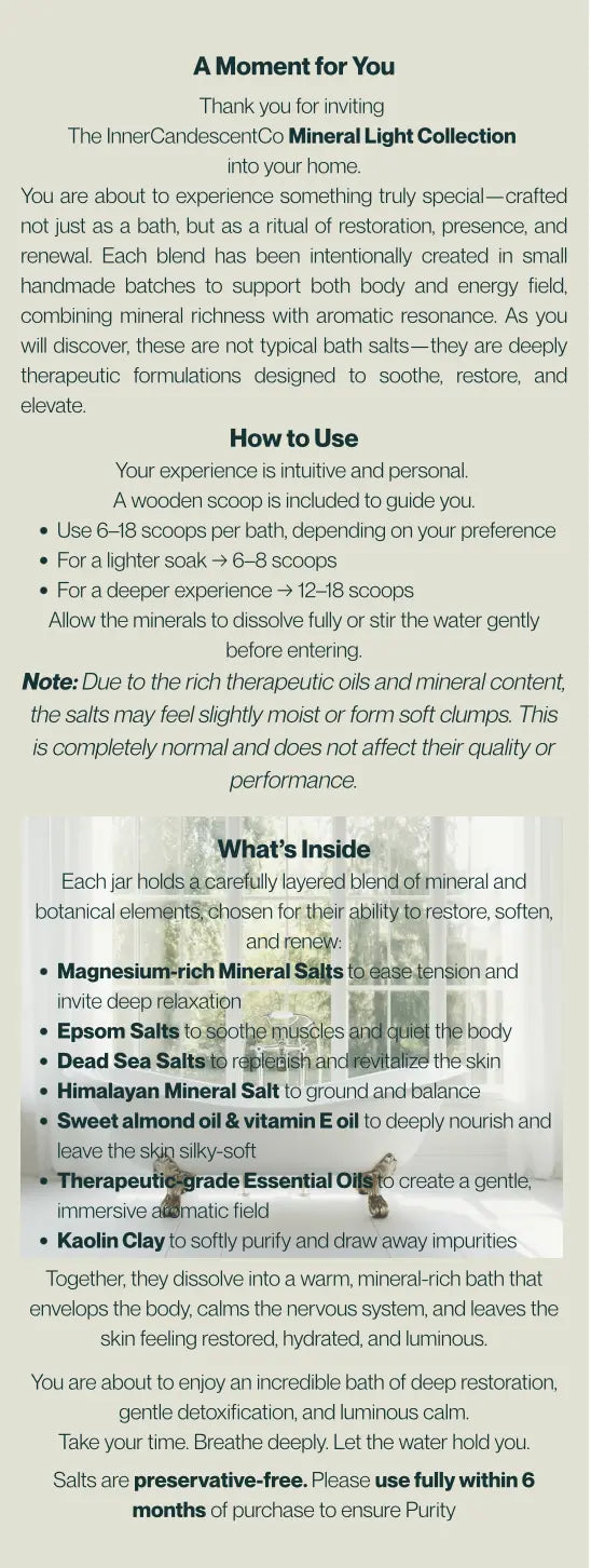 NOCTURNE CALM | Relaxing magnesium & mineral rich bath salts | Foot soaks