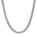 SteelTime Men's Oxidized Stainless Steel Fancy Link Chain Necklace