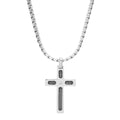 Steeltime Diamond Cross Pendant