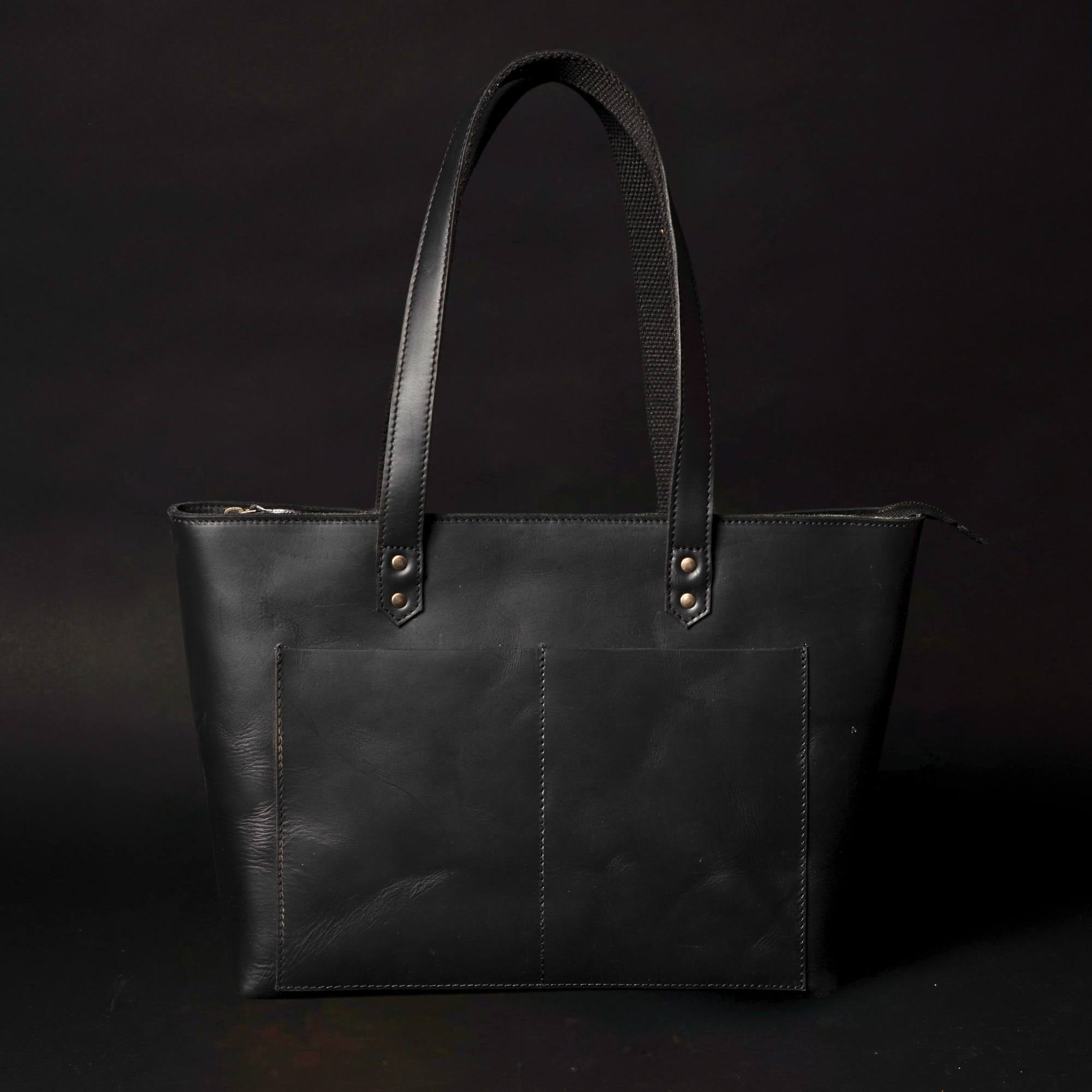 Classic Brown Leather Tote Bag