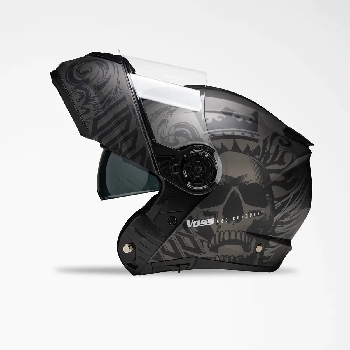 Voss 580 Conquest Apocalypse Modular Matte Motorcycle Helmet