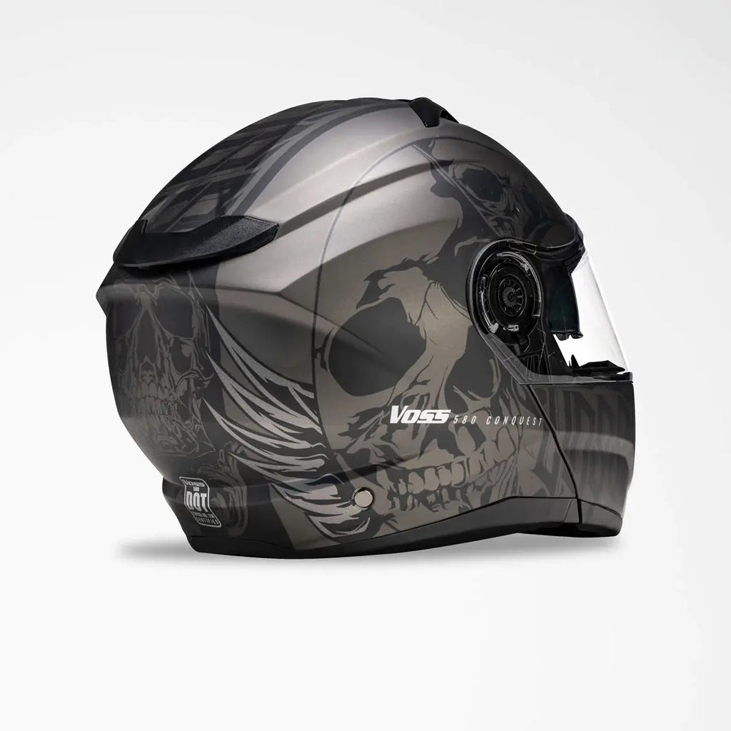 Voss 580 Conquest Apocalypse Modular Matte Motorcycle Helmet