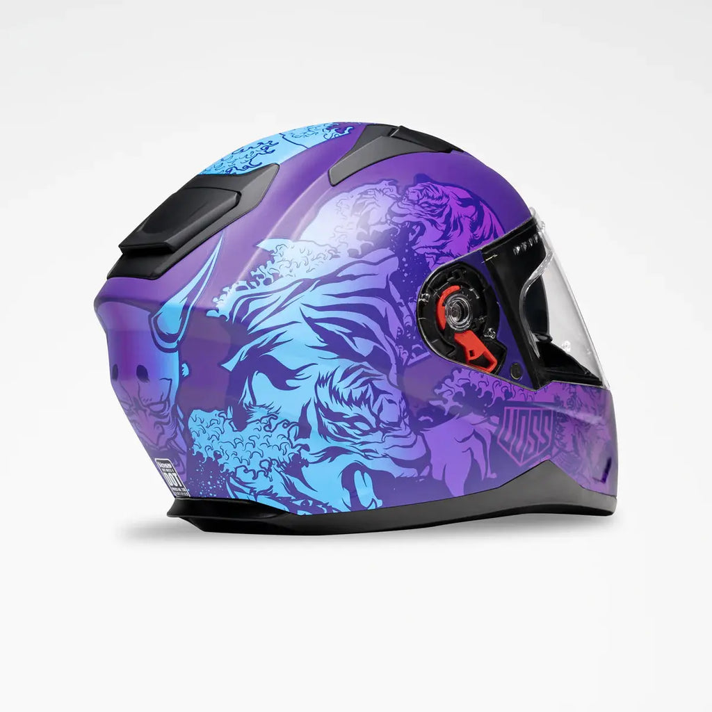 Voss 989 Moto-V Rei Full Face Matte Motorcycle Helmet