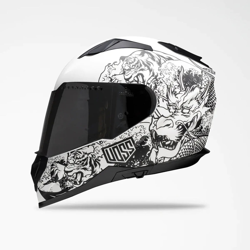 Voss 989 Moto-V Rei Full Face Matte Motorcycle Helmet