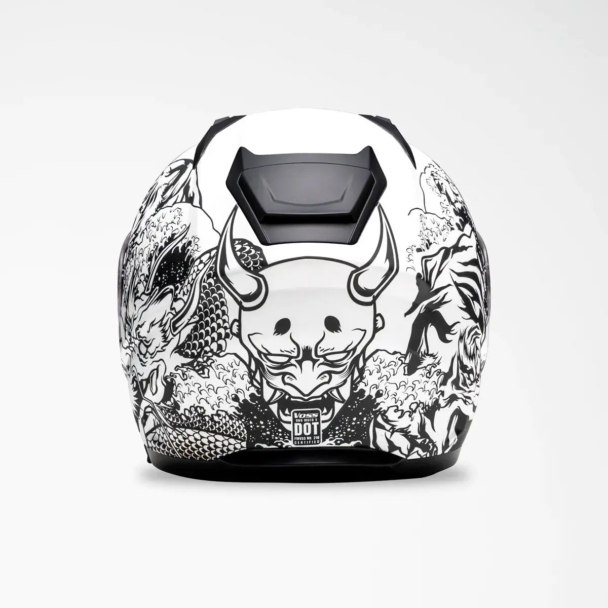 Voss 989 Moto-V Rei Full Face Matte Motorcycle Helmet