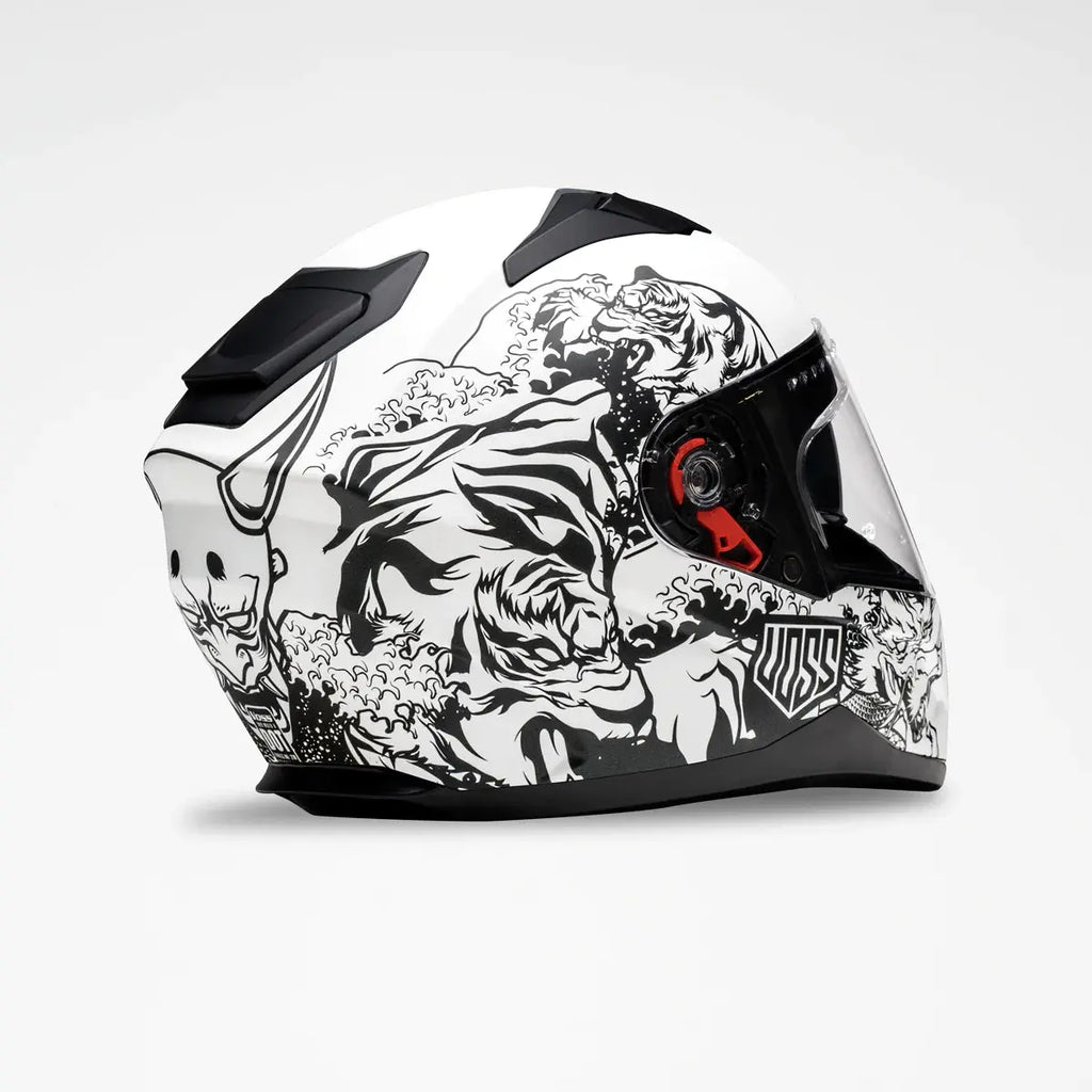 Voss 989 Moto-V Rei Full Face Matte Motorcycle Helmet