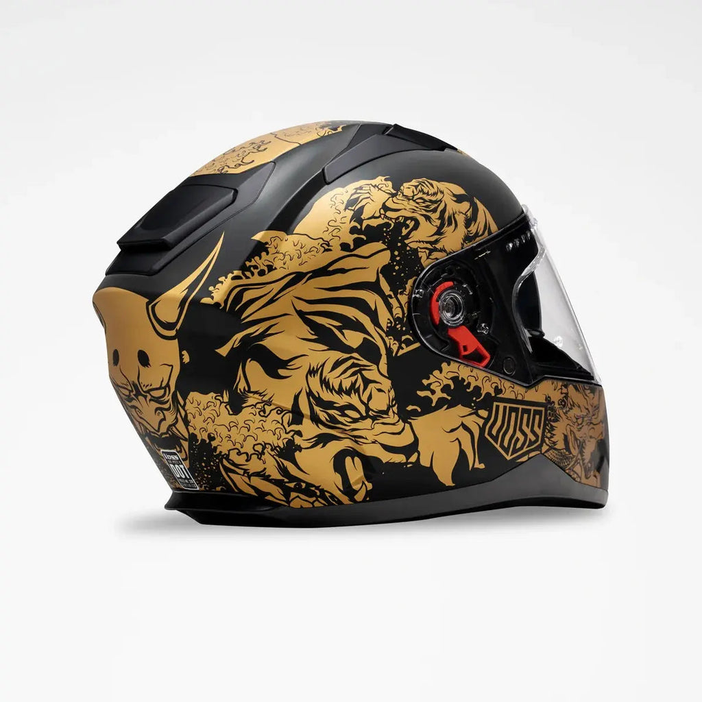 Voss 989 Moto-V Rei Full Face Matte Motorcycle Helmet