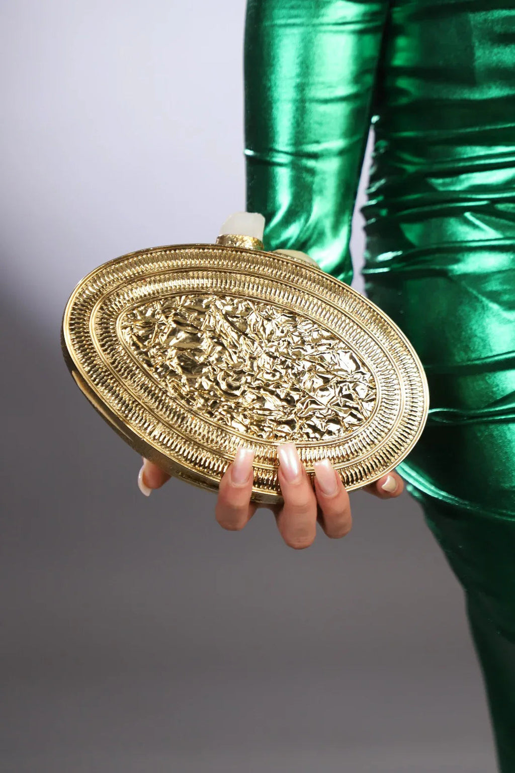 Golden Shell Clutch