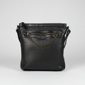 MET Premium Cow Leather Crossbody Bag with Chain Zipper Detail
