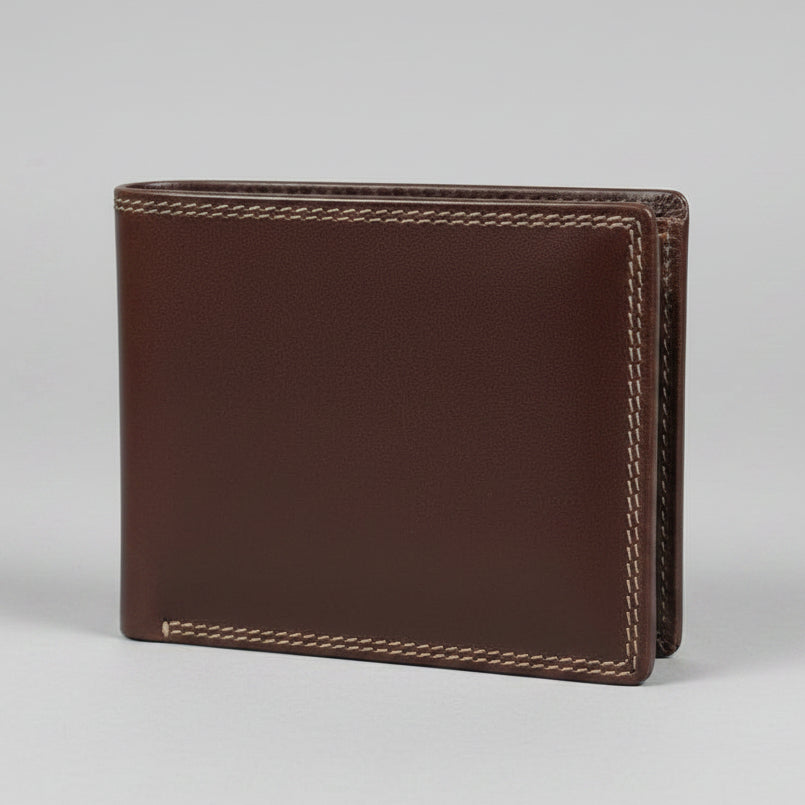 MET Men’s Bi-Fold Flip Coin Wallet