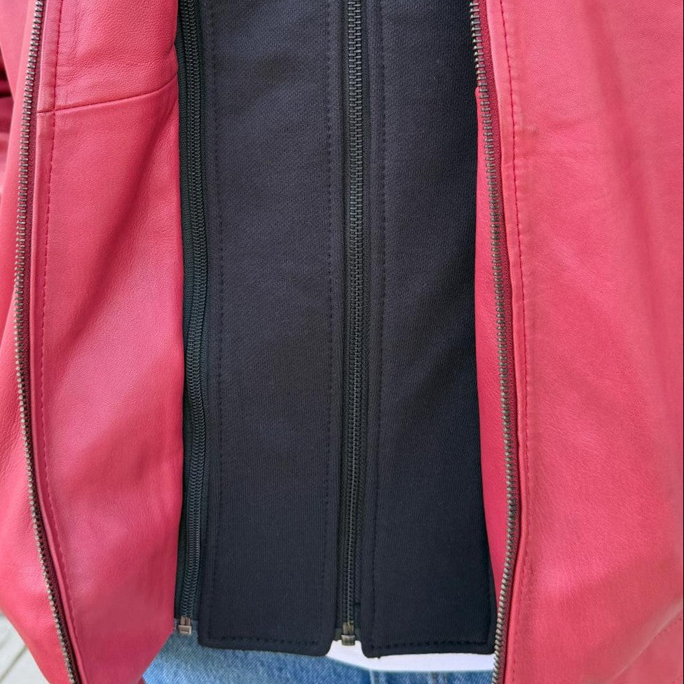 BOL Mens Alvin Lambskin Leather Jacket with Removable Hood