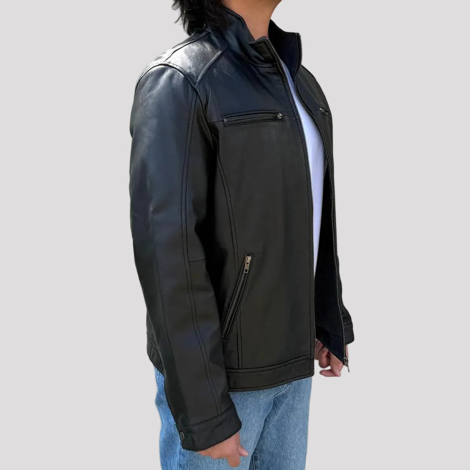 BOL Men's Gen Bomber Lambskin Leather Jacket