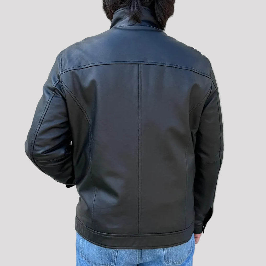 BOL Men's Gen Bomber Lambskin Leather Jacket