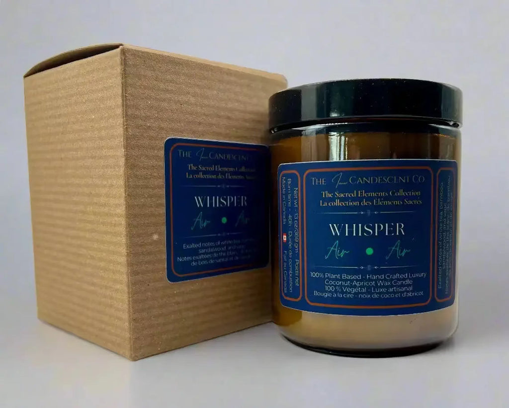 WHISPER — AIR ELEMENT | Fresh airy luxury coconut apricot wax candle