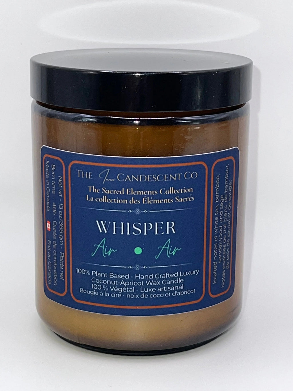 WHISPER — AIR ELEMENT | Fresh airy luxury coconut apricot wax candle