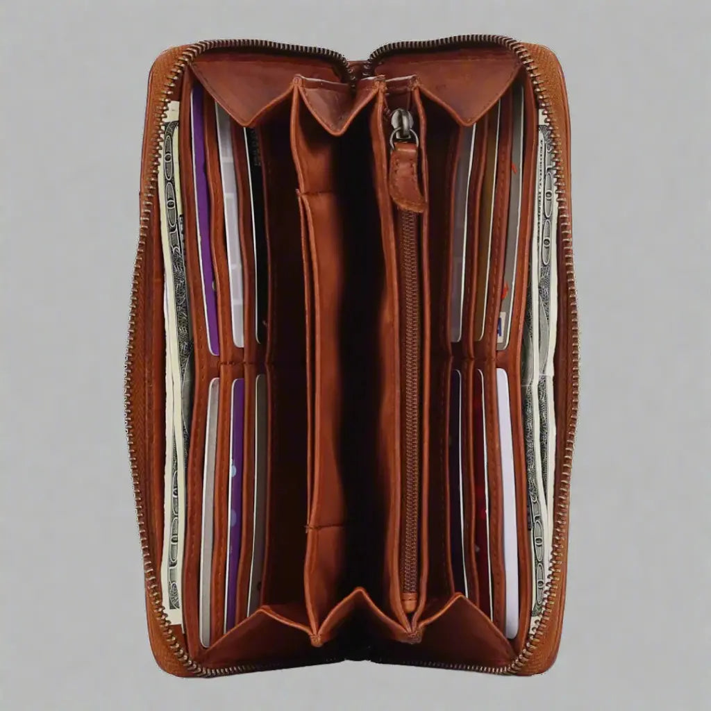MET Women's Zip Around Wallet