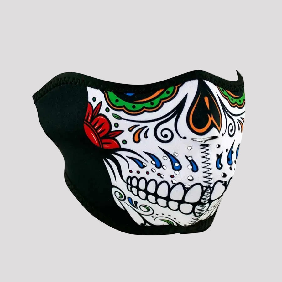 ZANheadgear Half Mask Neoprene Muerte Skull
