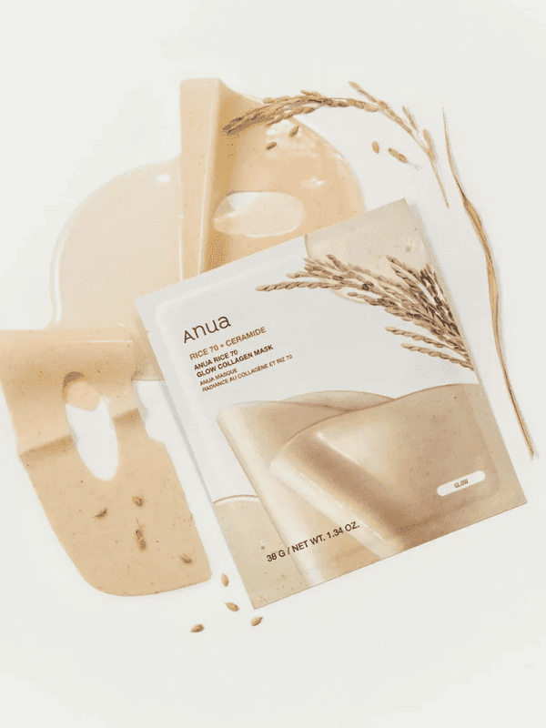 Anua Rice 70 Glow Collagen Mask 38g