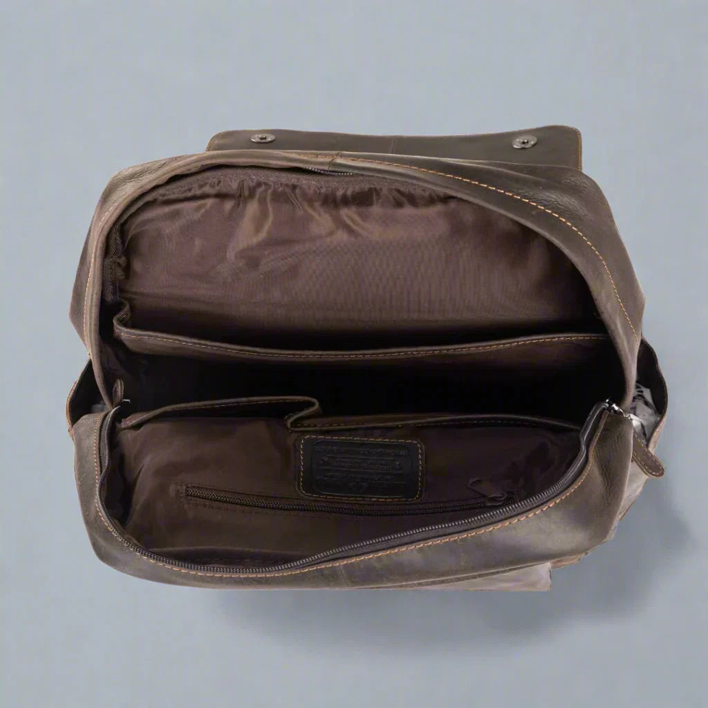 Greenwood Leather Vintage Laptop Backpack