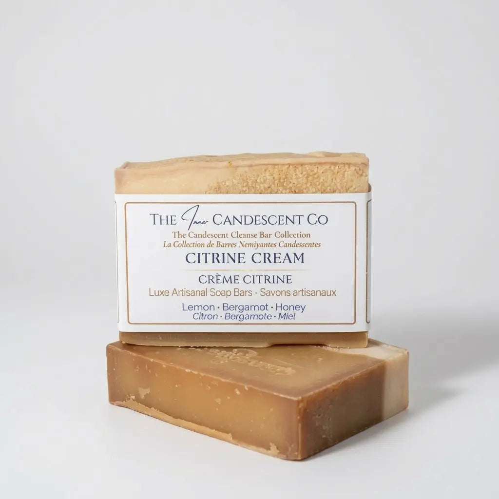 Citrine Cream | Creamy Lemon Citrus Handmade Soap Bar