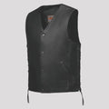 Unik International Men's Laced Side Motorcycle Vest
