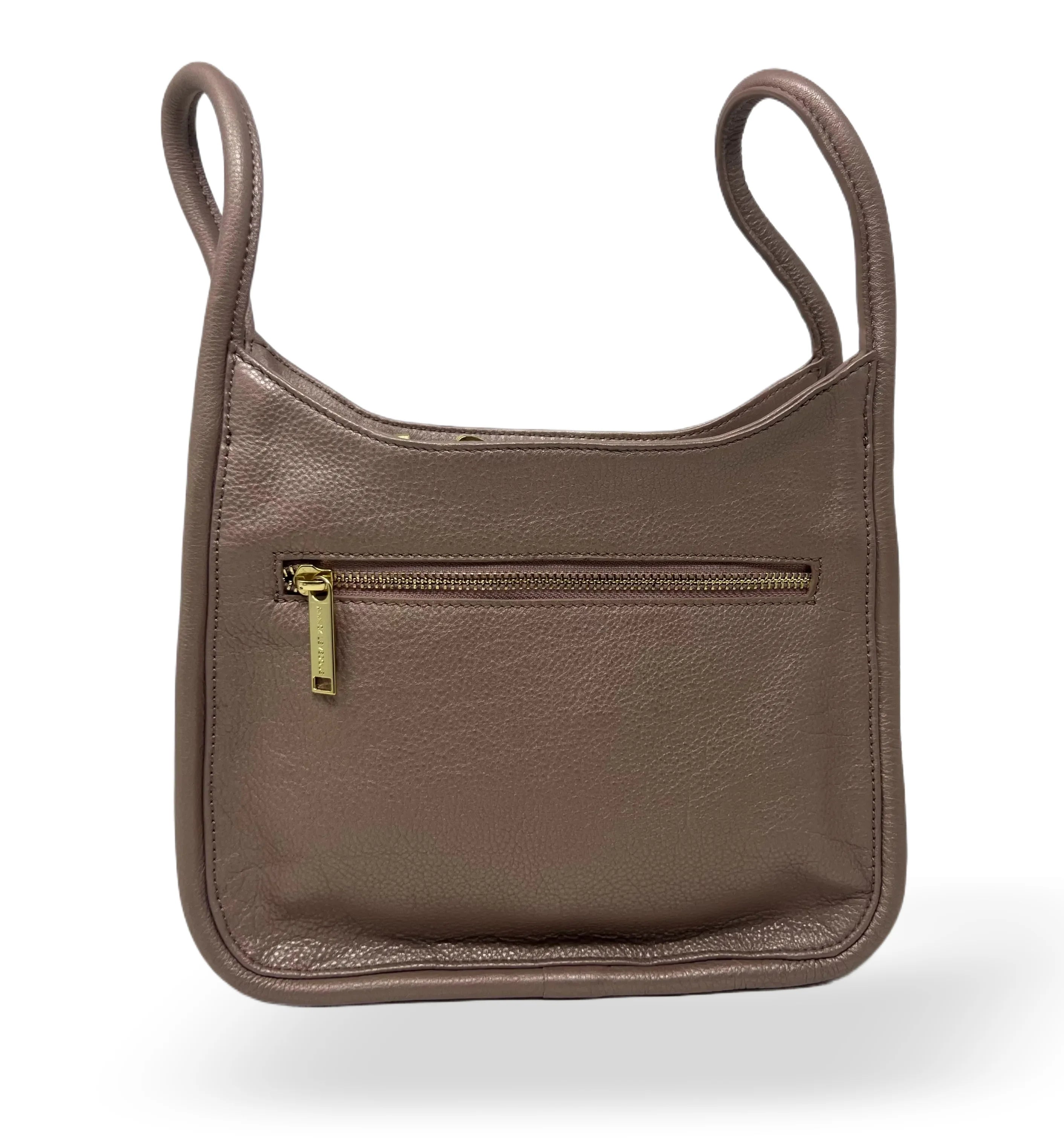 Sac à main en Cuir Platine, 2-en-1, Bianca