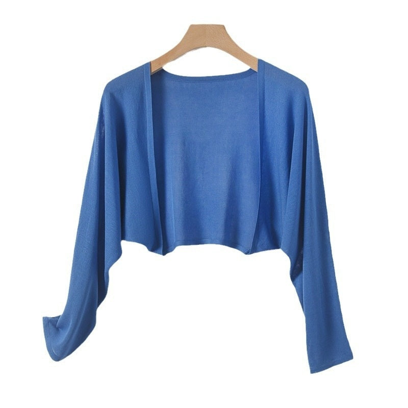 Women's Lightweight Sun Protection Shirt – Sheer Ice Silk Long-Sleeve Cover-Up Coat
