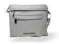 Petit Sac à Bandoulière en Cuir Blanc, Brigitte