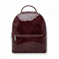 Sac à dos en Cuir rouge bordeaux foncé patin souple | Eve