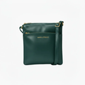 Sac à Bandoulière / Sacoche en cuir vert foncé | Gisèle