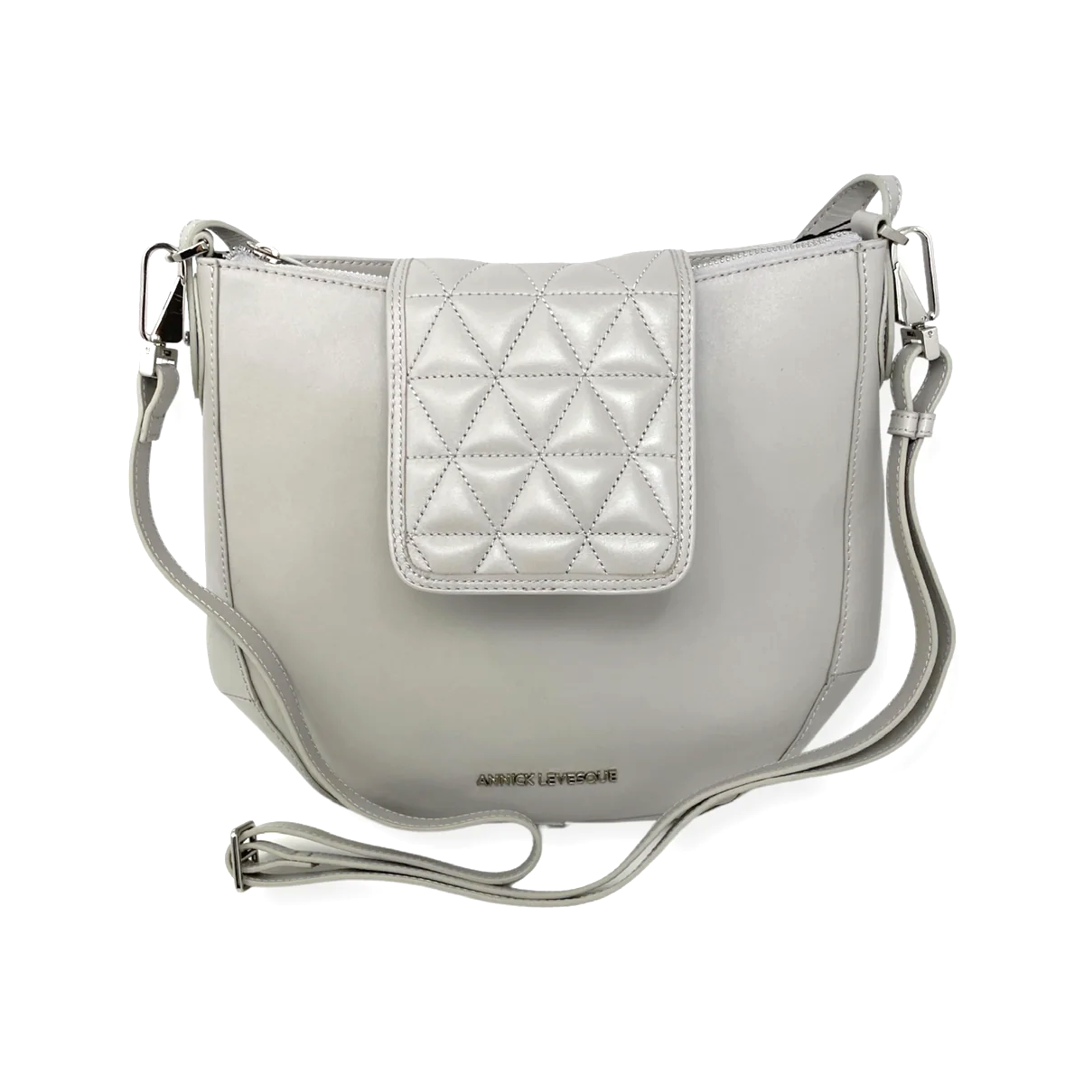 Sac à main en Cuir Perlé, 2-en-1, Isabelle