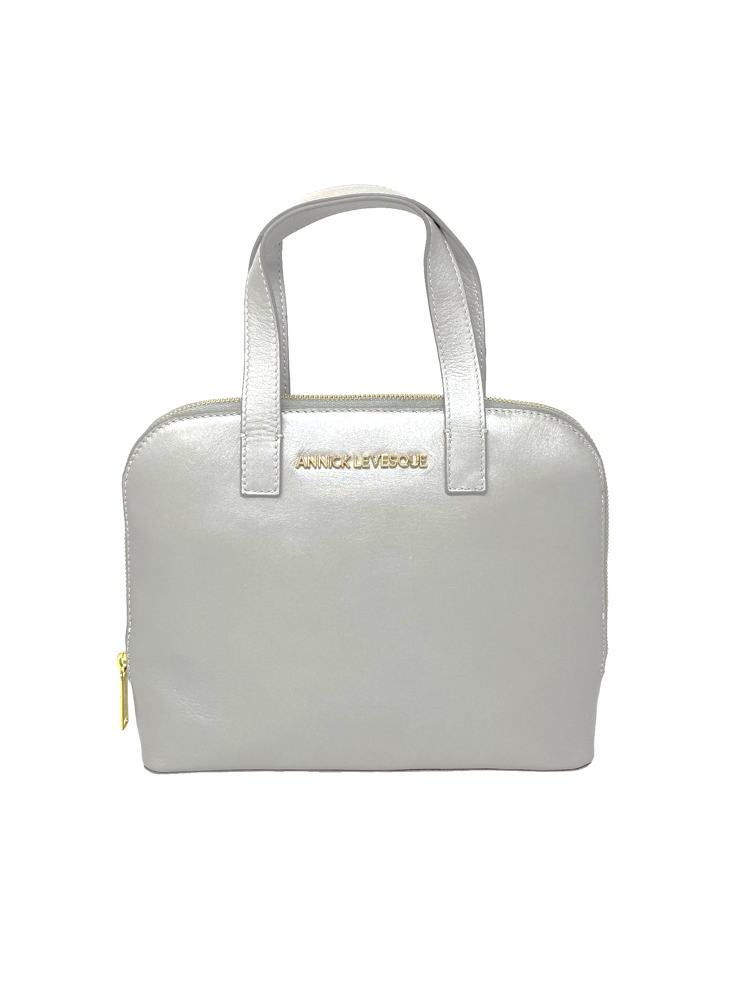 Sac à main en Cuir Mother of pearl, Perlé | Justine