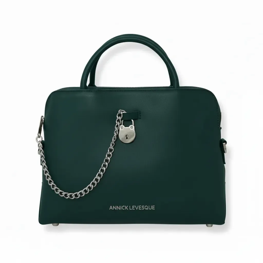 Sac à Main en Cuir vert foncé | Miranda