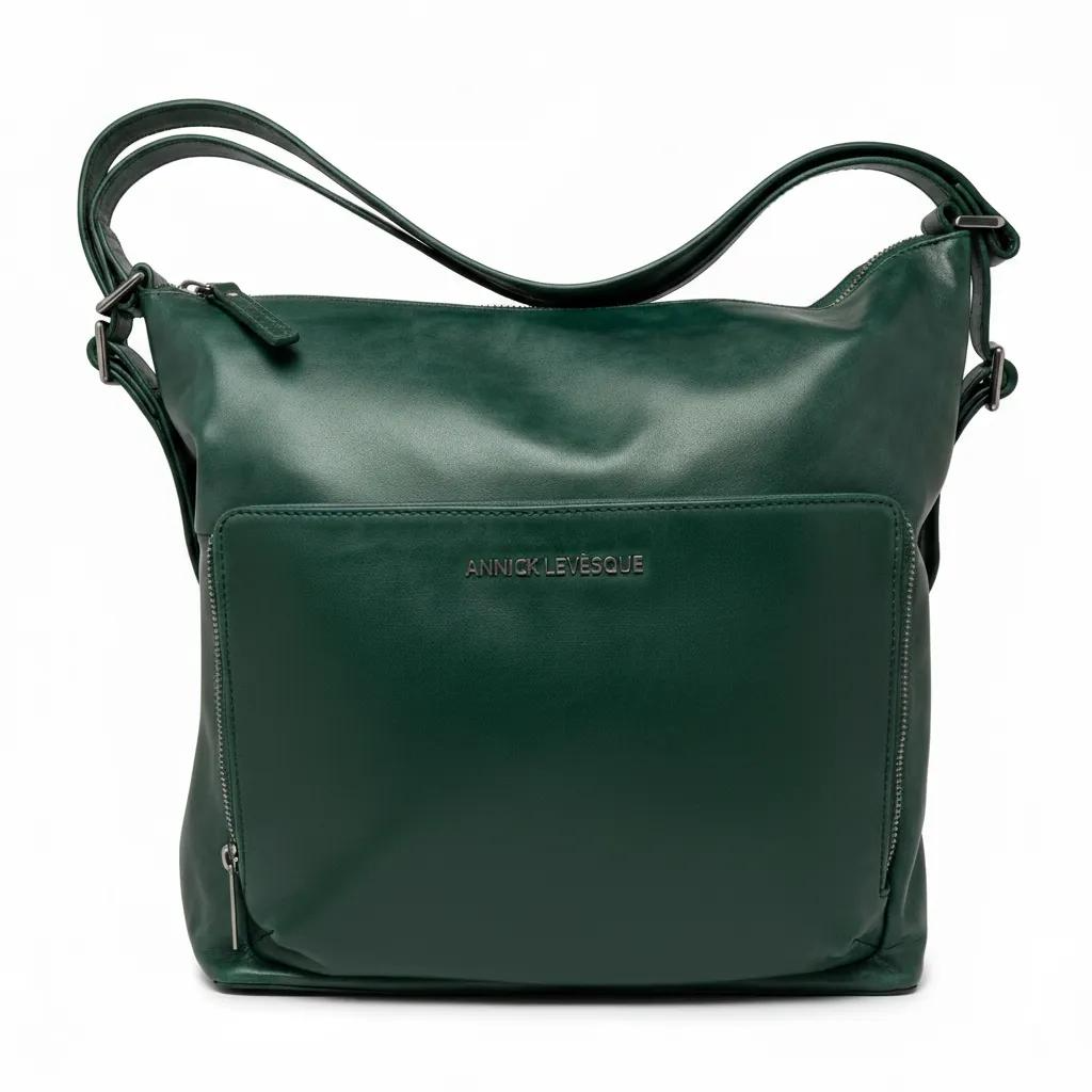 Sac à main transformable vert foncé - Alexandra