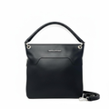 Sac à main en Cuir Véritable Noir, Amélie
