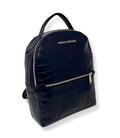 Sac à dos en Cuir Noir croco | Eve