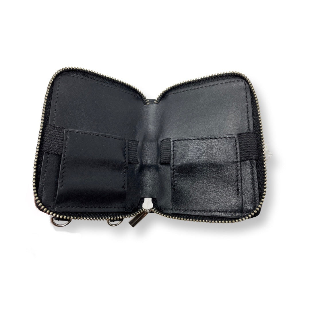 Porte-cartes en cuir Maylia, Noir Vernis BPS