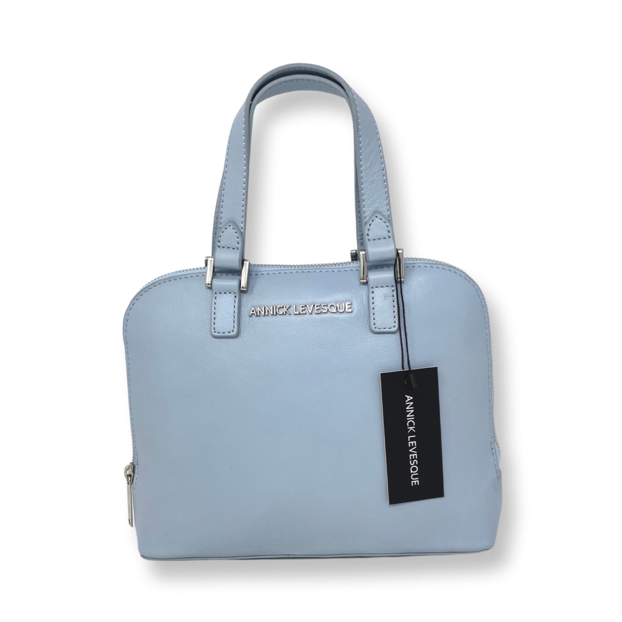 Sac à main en cuir bleu pâle, Justine