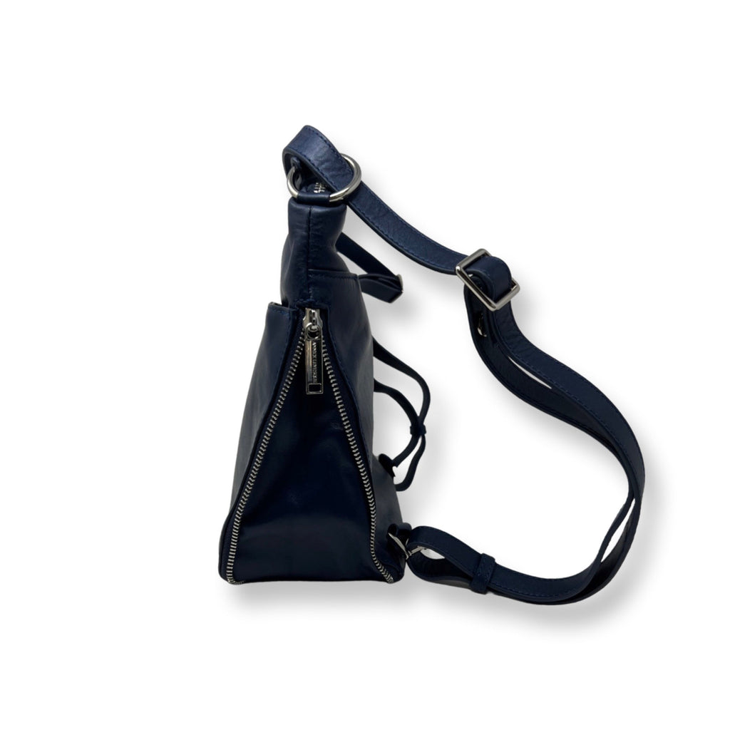Sac à main transformable bleu marine - Josée